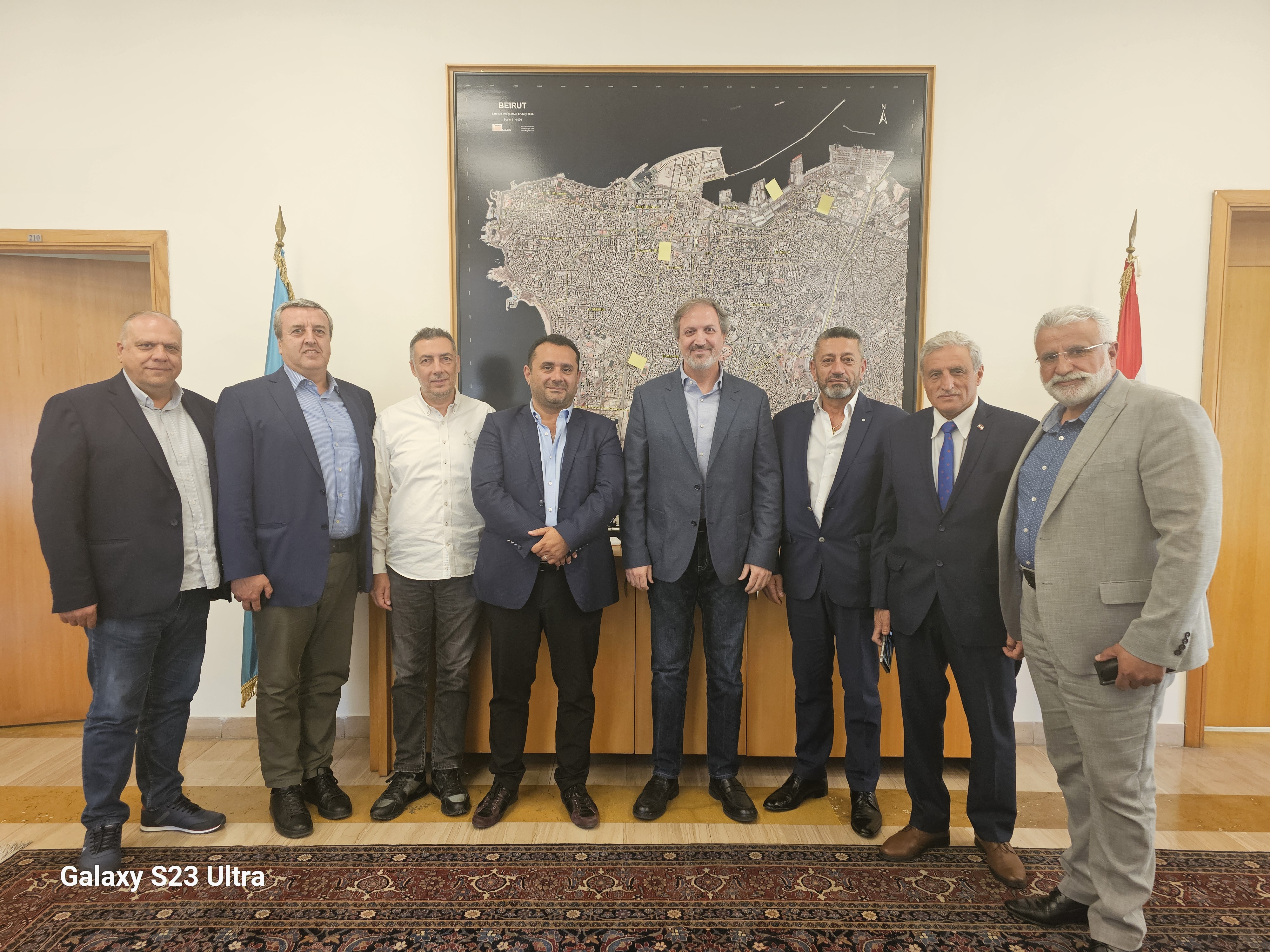 زيارة وفد نقابة خبراء التخمين العقاري في لبنان لرئيس بلدية بيروت